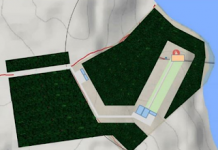 Miniatur Lokasi Bandara Antariksa yang di Rencanakan LAPAN akan di Bangun di Biak . Ist .