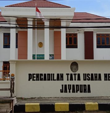 Kantor Pengadilan Tata Usaha Negara (PTUN) Jayapura Papua, Foto : nesta/jeratpapua.org