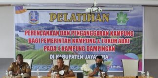 Kegiatan Pelatihan Perencanaan dan Penggaran Kampung di Empat Distrik di Kabupaten Jayapura , foto : nesta/jeratpapua.org