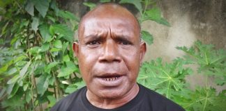 Abraham Yenatewa Kepala Suku Kekri Yantewo, foto : nesta/jeratpapua.org
