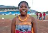 Yustina Ayakeding Sprinter Putri Kabupaten Jayapura asal Distrik Sentani Barat, foto : nesta/jeratpapua.org