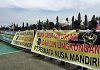 Demo Masyarakat Adat Namblong menuntut Pemda Kabupaten Jayapura Cabut Izin PT Permata Nusa Mandiri di Lembah Grime Nawa , foto : nesta/jeratpapua.org