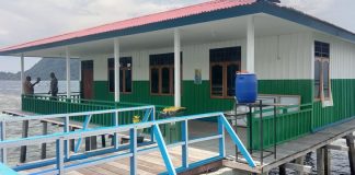 Puskesmas Pembantu Kampung Kayu Pulo siap melayani Peserta KMAN di Lokasi Sarasehan, foto : nesta/jeratpapua.org