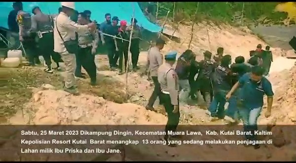 Penangkapan Terhadap Masyarakat Adat Dingin Kalimantan Timur, ( jeratpapua.org)